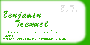 benjamin tremmel business card